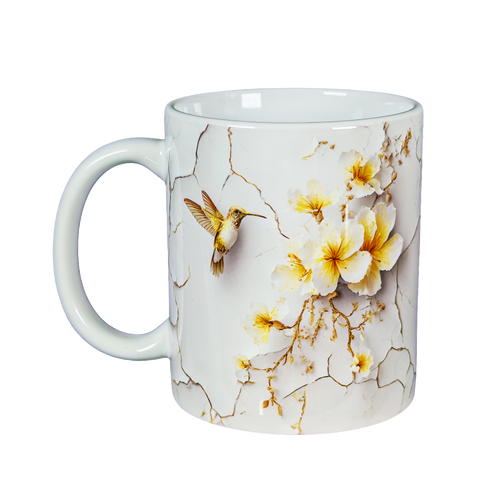 3D effect Humming bird Ceramic Mug 11oz Nature Bird Coffee Cup HandWash Only