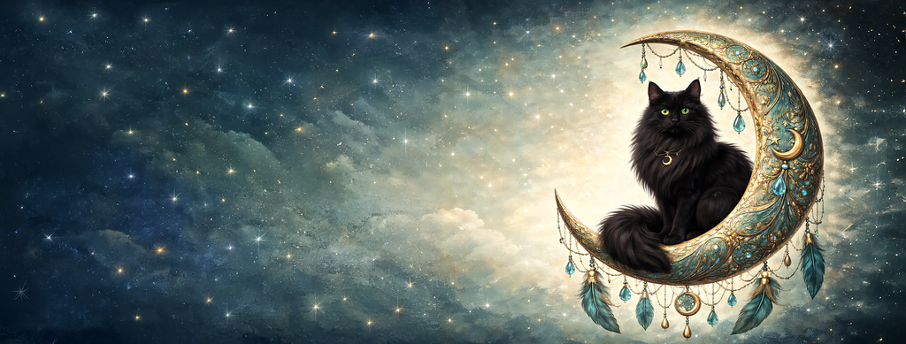 Black Cat Moon Ceramic Mug 11oz Boho Gothic Coffee Cup Hand Wash Only