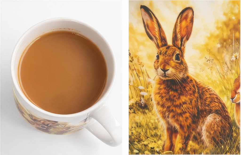 Hare Wildlife Ceramic Mug 11oz Rabbit Nature Coffee Cup Hand Wash Only